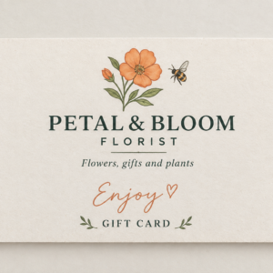 botanical florist gift card